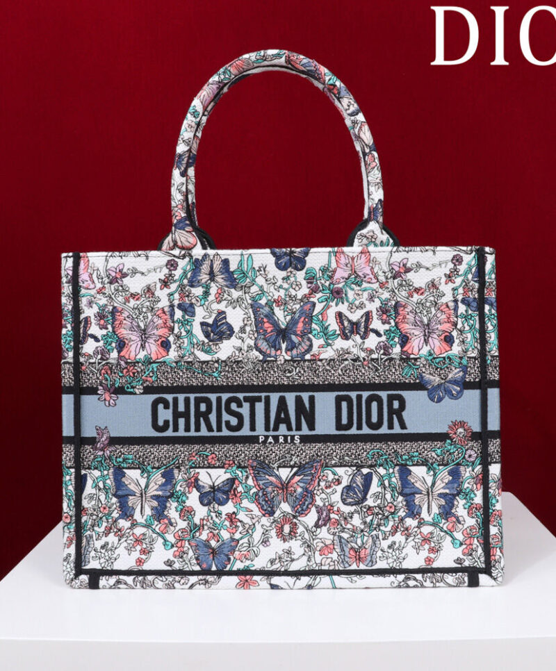 Christian Dior Medium Dior Book Tote M1286 White